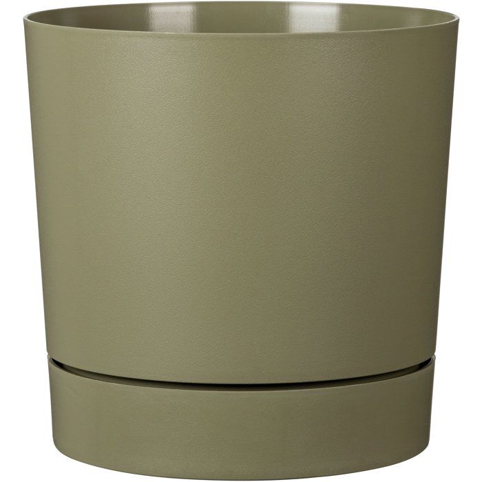 Pot de fleurs avec réserve rond - GARDEN ID - Plano - Ø 39 - 32 L - H 38 cm - Vert mousse
