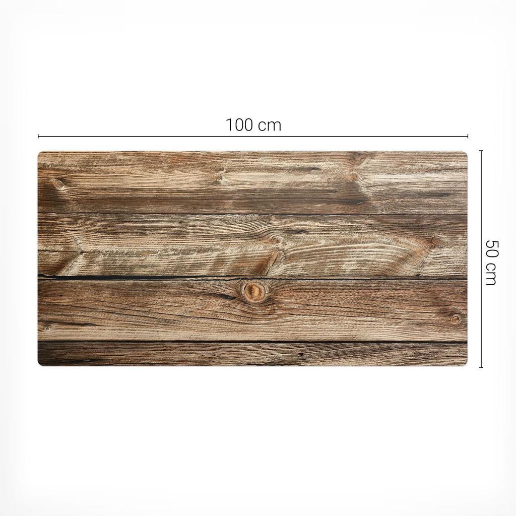 Podkładka Mata Ochronna Biurko Klawiatura Mysz Drewniane Deski 100X50 Cm