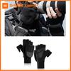 Xiaomi Winter Flip Cover Black Fishing Gloves Half Finger Anti-Slip Breathable Camera Photography Sports Outdoor Warm Gloves