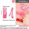Mini Quadrat Pulverbeschichtet Hochglänzend Bb-Halter Niedlicher Kinder Macaron Bunter Bye-bye-Halter Handgefertigtes Haaraccessoire