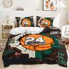 Conjunto de Roupa de Cama de Três Peças Capa de Edredom Esportiva de Basquete e Baseball Kit de Roupa de Cama de Duas Peças