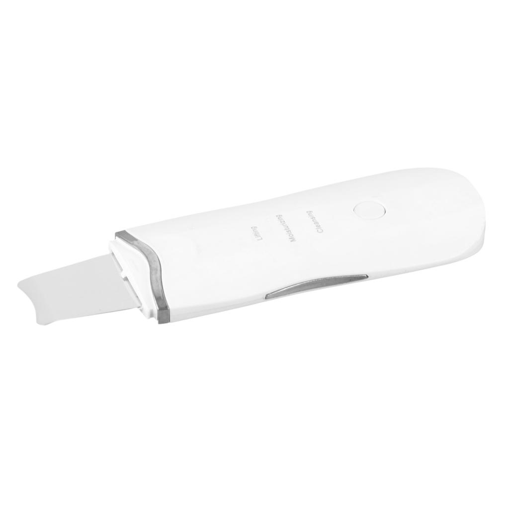 Skin Scrubber Machine 3 Modes Blackhead Removal USB Rechargeable Facial Pore Cleansing Spatula White