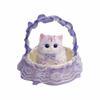 with Flower Basket Cat Squeeze Toy Simulation Cat Cat Squishy Toy Cat Fidget Toy  Children's Gift