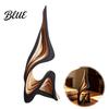 Artigianato in Pioppo Dipinto a Mano Scultura Astratta in Legno Figurine Solide Moderne Minimaliste per Soggiorno Pezzo Intagliato Cavo Decorazione Tavolo Stanza,
