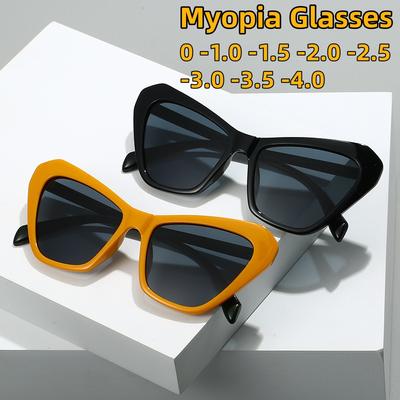 Új Divat Nagy Keretes Macskaszem Myopia Szemüveg UV Álló Napszemüveg Férfiaknak és Nőknek Divatos Masni Alakú