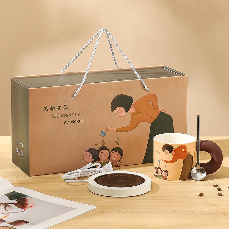 Thank You for Having You Creative Warm Up Cup Holiday Gift Set Ceramic Mug Water Cup Thanksgiving Event Souvenir