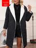 Women's Suede Winter Fleece Jacket - Thick, Warm, Composite Material