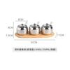350ml Luxury Stainless Steel Salt Jar, Sugar Bowl, Spice Bottle with Spoon, Spice Container Set, Kitchen Accessories