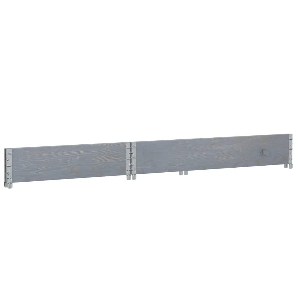 Planter Box Gray 120x80 Cm Solid Pine Wood