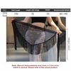 Shiny Spandex Belly Dance Hip Scarf One Size Tassel Hip Scarf Sequins Triangle Shape Waist Scarf Oriental Dance Performance