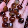 Natural Red Agate Hexagonal Beads for DIY Accessories and Multi-Treasure Projects