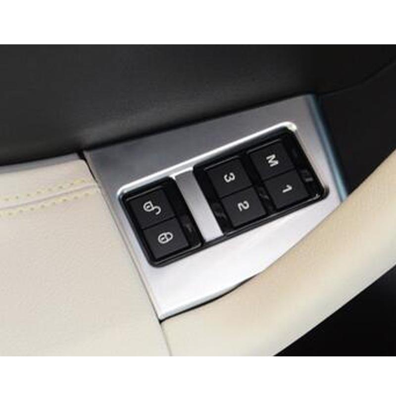 For Jaguar F-PACE FPace 2016 2017 2018   Car Memory Remember Door Lock Button Lift Switch Trim Frame Glass