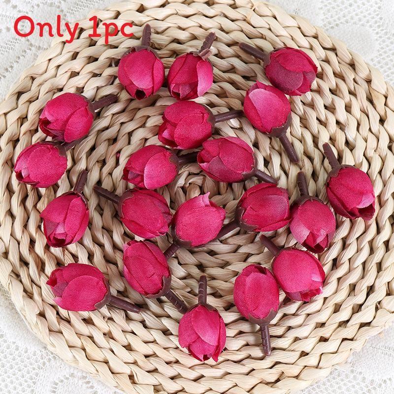 

Silk Rose Buds For Diy Craft Projects Wedding Bouquets And Home Decoration Wine Red