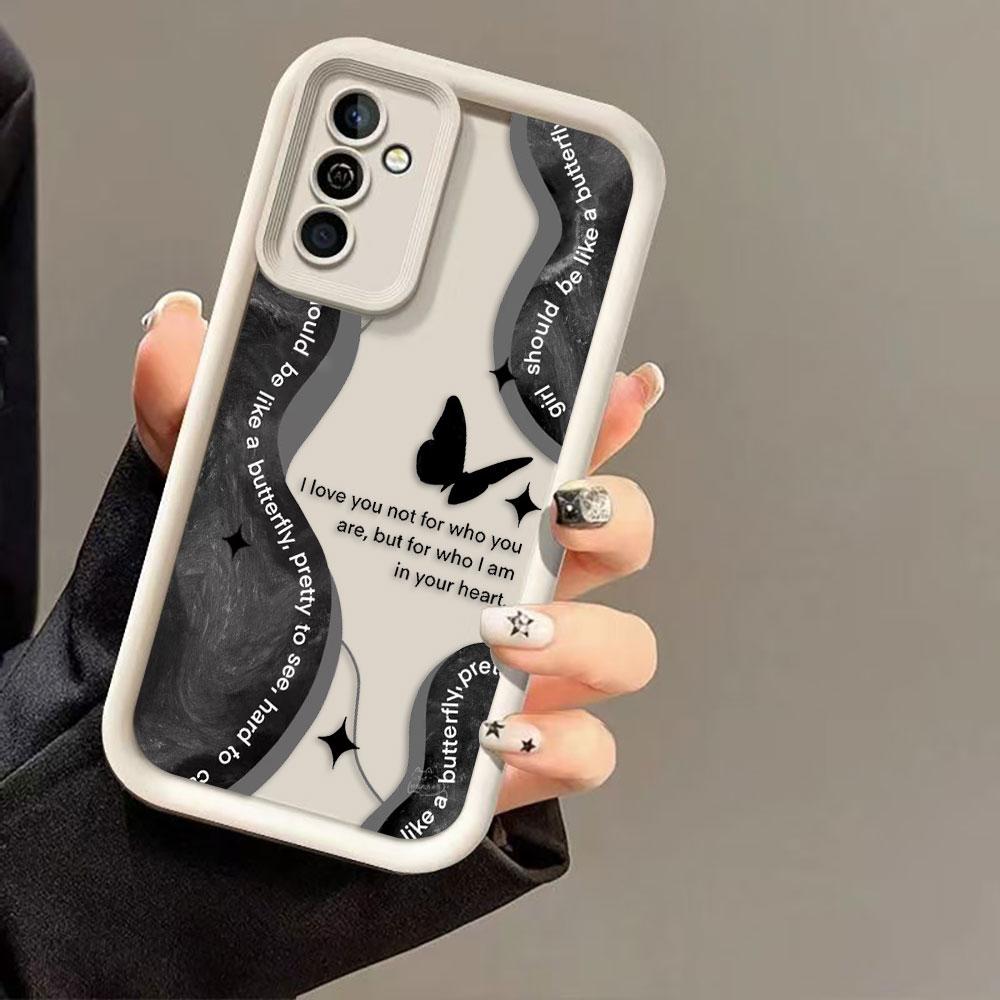 

Luxury Butterfly Roses Phone Case For Samsung A13 A15 A16 A17 A22 A23 A26 A32 A33 A36 A51 A52 A35 A53 A54 A55 A71 A72 A73 Case SamsungA735G