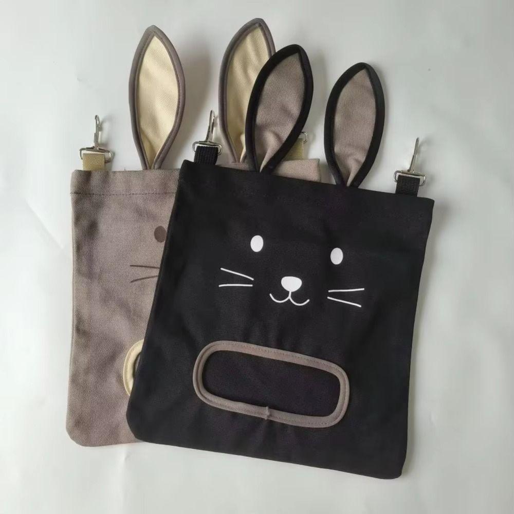 Hängende Heusäcke in Kaninchenform, Großes Fassungsvermögen, Oxford-Gewebe, Futterbeutel, Fütterungsbeutel für Hamster