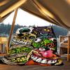 1pc Horror_Monsters Outdoor Flannel Blanket Gift For Boys Girls Adults, Family Friends