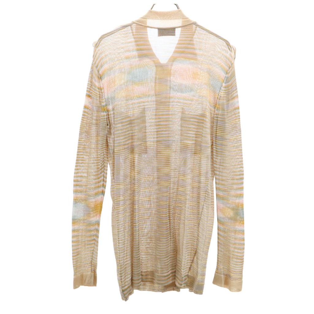 Missoni Hergestellt in Italien Strick-Cardigan mit langen Ärmeln 40 Beige Damen Gebraucht