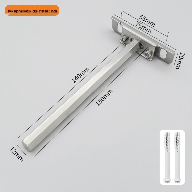 T-Shaped Invisible Shelf Bracket: Wall Mount Bookshelf & Storage Support.