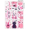 Runtowo 9 Sheets Bat Cat Halloween Window Stickers 2025 Happy Halloween Party Home Bar Floor Wall Decal