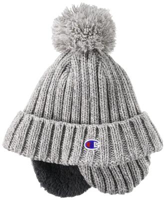 Strickmütze mit Fleecefutter [Champion], 492-0132, Grau, 57-59 cm