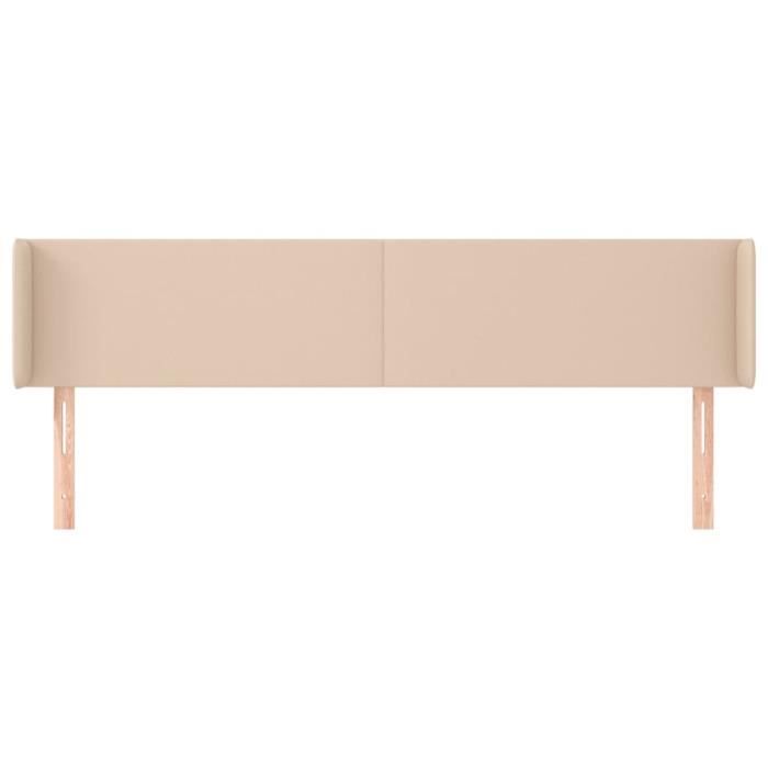 VidaXL Tête de lit avec oreilles Cappuccino 183x16x78-88 cm Similicuir3118595