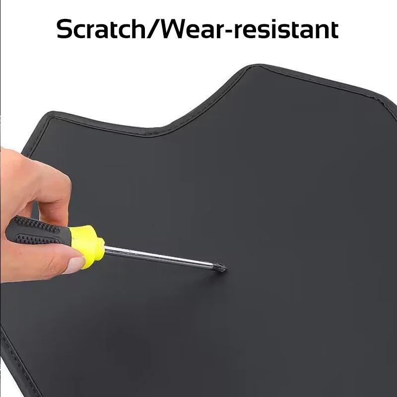 For Tesla Model 3 Y 2021-2026 LHD Center Console Two Side Anti Kick Pad Protector PU Leather Sticker Foot Cover Car Accessories