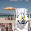 1pc Ricard Logo with French Slogan and Sun Design 2D Printed Microfiber Beach Towel, Quick Dry Super Absorbent. Great for Beach