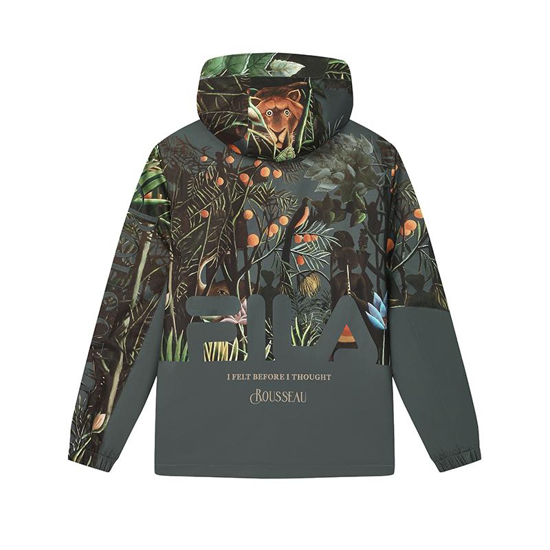New FILA x LUSUO Windbreaker Jacket Men's All Over Print F11M448707FZA