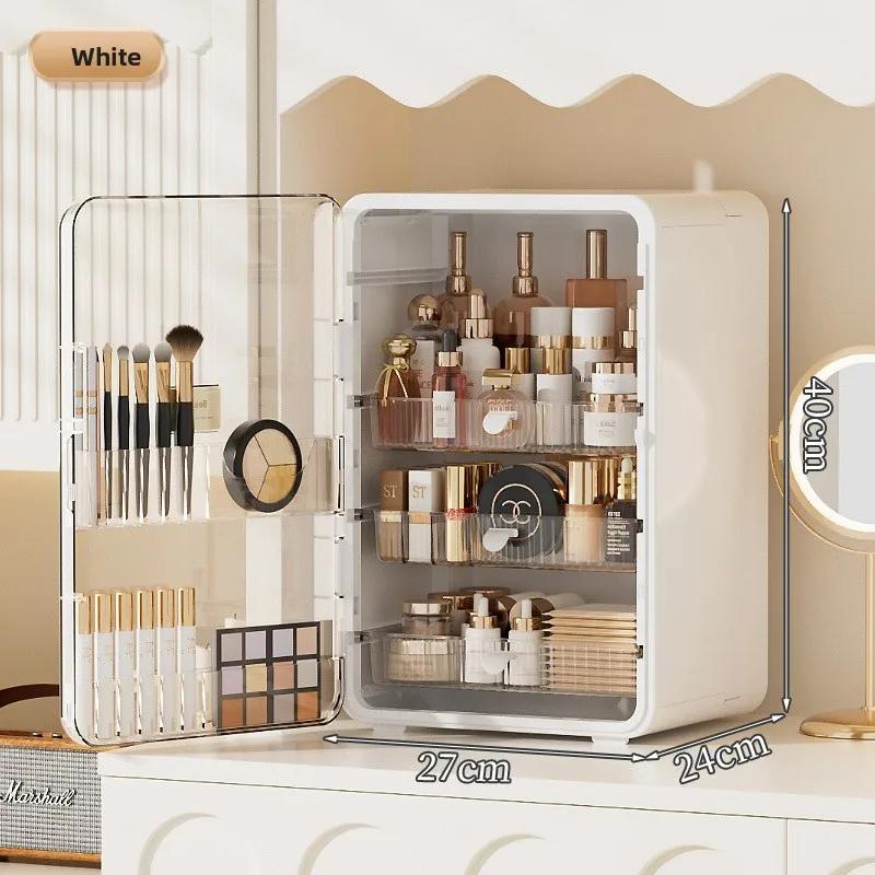 Large Capaci Cosmetic Box Multi-Function Desktop Skin Care Lipstick Facial Mask Jewelry Makeup OrganizerPlastic Storage Box Gift