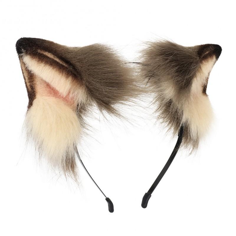 Handgefertigtes Siamkatzen-Ohren-Haarband Cosplay-Accessoire Lolita Anime Convention Kostüm