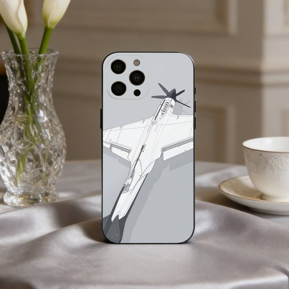 A-Aircraft H-HelicopterS A-Airplane Phone Case For iPhone 17,16,15,14,13,12,11 Plus,Pro Max,XS,Soft Silicone Black Cover