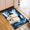 1PC Custom Name Jaws: Ocean Terror Theme Floor Mat Ideal for Living Room, Game Rooms, Office, Bedroom,Floor Mat Playful Design