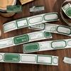Journal GO 2.5x200cm Vintage Simple Label Tape Decorative Retro Masking Tape Diy Diary Stationery Scrapbooking Material Stickers