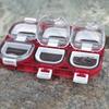 6 Compartments Magnetic Fishing Hooks Box Storage Case Fishing Tackle Storage Trays Hooks Organizer Waterproof Lure Box