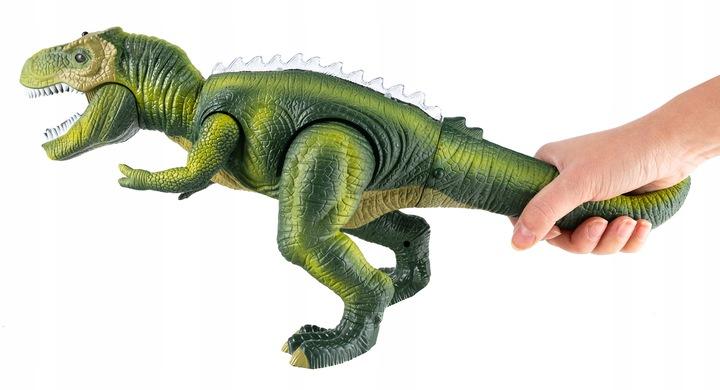 Dinozaur Rc Robot Led Muzyka Zdalnie Sterowany Interaktywny Chodzi Świeci