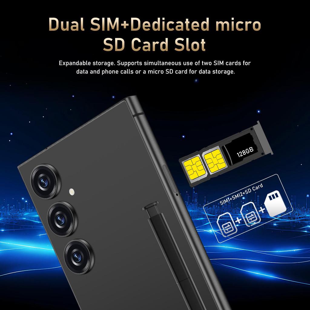 C24 Pro 5G Smartphone: Ultra-Large Screen, 16GB RAM, 1TB Storage, Android System
