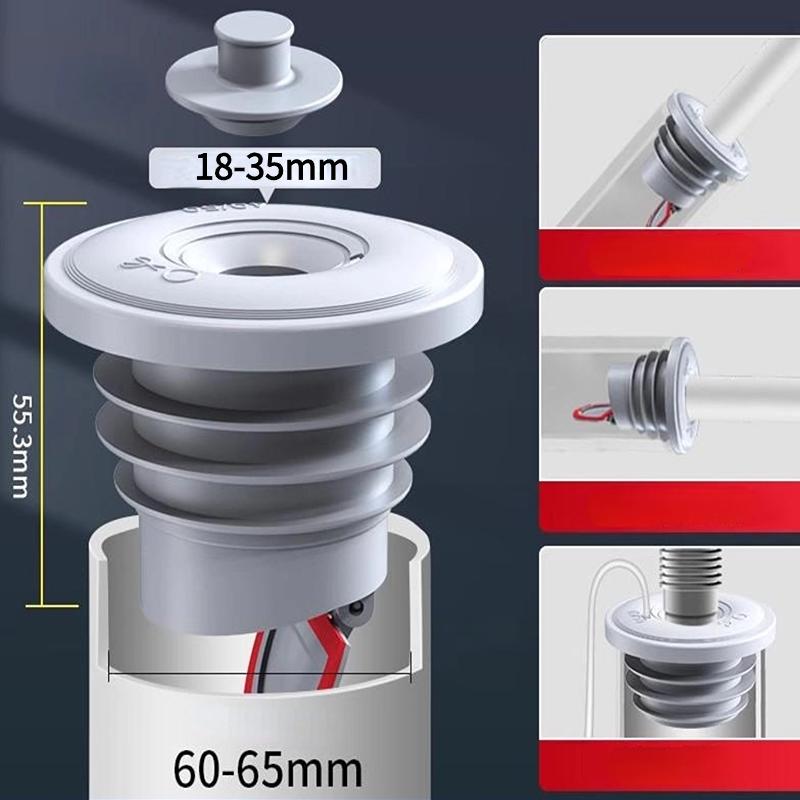 Scarichi in silicone Tubo fognario Anello di tenuta Tappo Lavello Scarico a pavimento Antiodore Guarnizione fognaria Tappo Copri Doccia Scolapiatti Accessori per il bagno