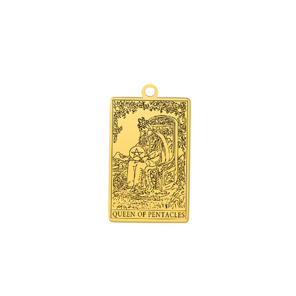 Suit of Pentacles Tarot Cards Vintage Amulet Pendant for Necklaces Suit of Swords Traditional Tarot Art Minor Arcana Wholesale