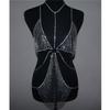 Popular Rhinestone Fringed Dress Exaggerated Rhinestone Body Chain Luxury Bra Underwear Integrated Set Catwalk