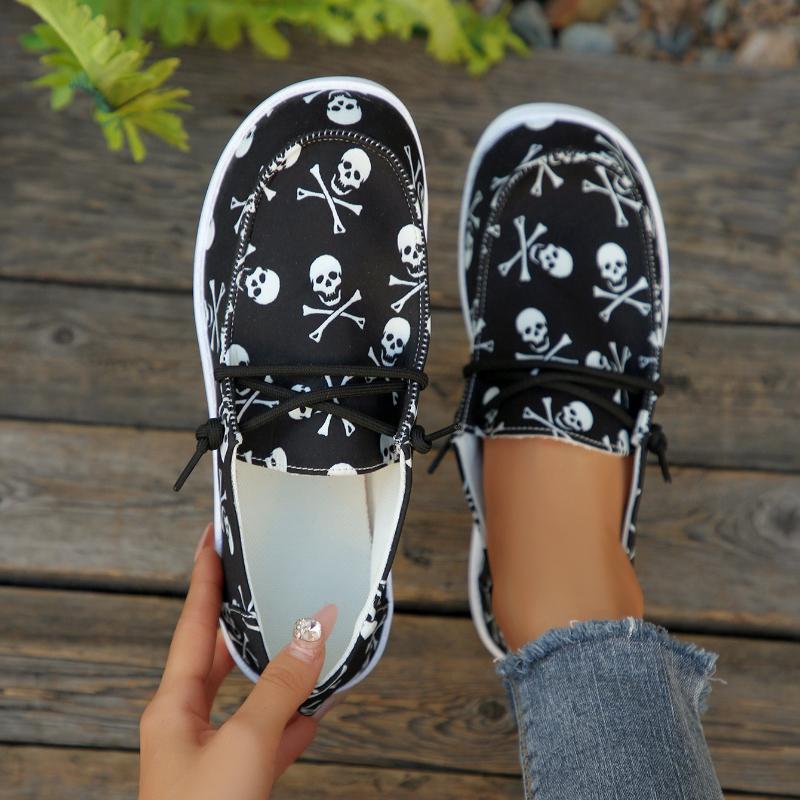 Fashion 2025 Women Sneakers Lightweight Floral Print Canvas Shoes Comfy Walking Flat Sneakers Women Slip-on Round Toe Casual Shoes Women