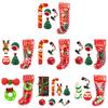 Conjunto de Presentes Temático de Natal para Pets Brinquedo Macio de Plástico para Roer Cão Corda para Dentes Caixa de Presentes para Raças de Vários Tamanhos