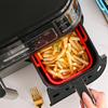 2pcs Rectangle Air Fryers Basket Silicone Oven Baking Tray Heat-insulation Non-stick for Home Kitchen Oven Steamer Cooker