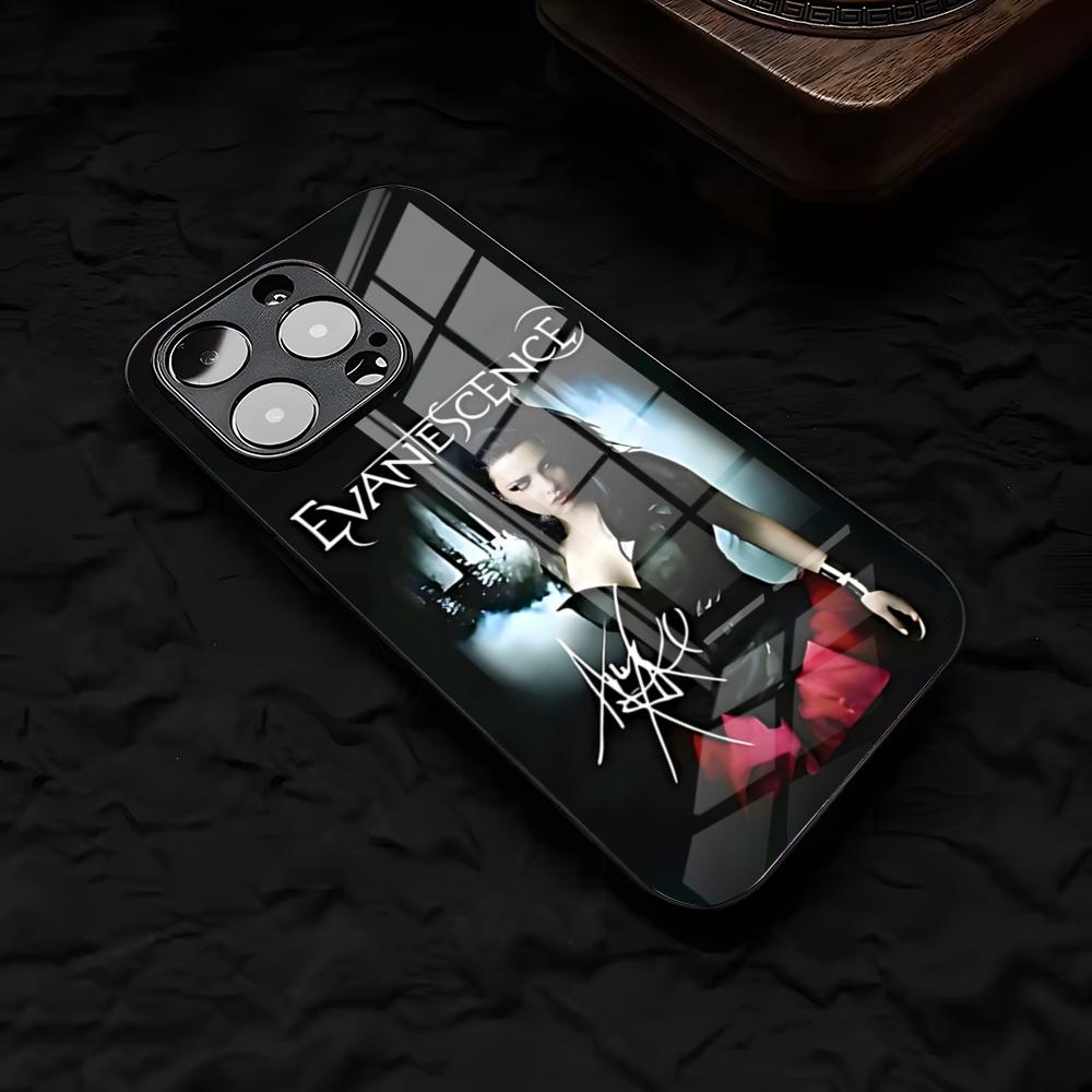 E-Evanescence Amy L-Lee Phone Case For IPhone 17 Air 16 E Pro Max 15 14 13 Mini 12 Pro 11 Max Plus Black Glass Cover