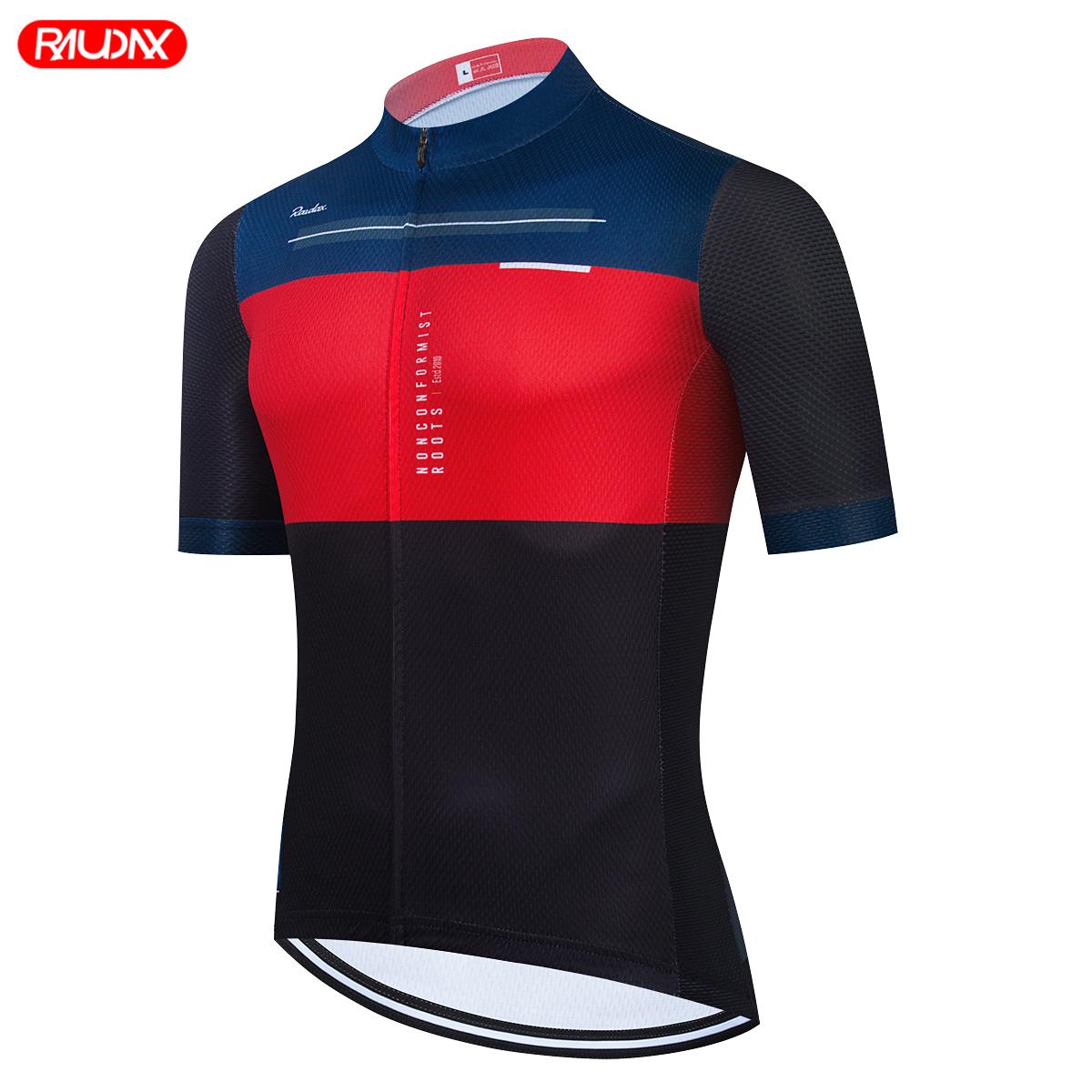 

2026 Raudax Road Bike Jersey Set Men Cycling Clothing Summer MTB Team Clothes Short Sleeve Uniform Triathlon Skinsuit Ropa De Hombre 3XL