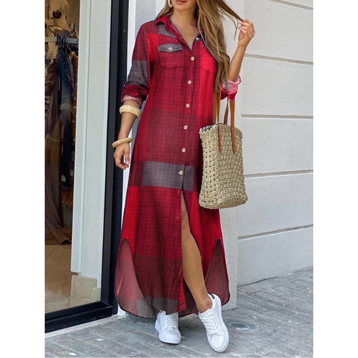 Spring Summer New Women s Loose Fashion Stripe Mid-length Blouse, Casual Shirt for Women In Stock S