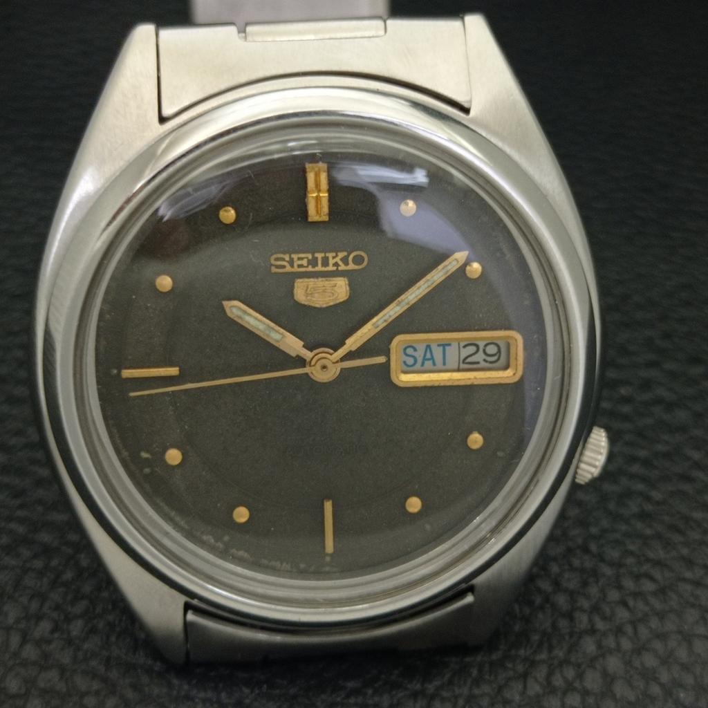 GENUINE VINTAGE SEIKO 5 AUTOMATIC JAPAN 7009A MENS ORIGINAL DIAL WATCH A702425-5 R124-a702425