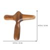 Ein Holzfußmassagestab, Muskelentspannungs-Massagegerät, ergonomischer Fuß-Akupressur-Massager