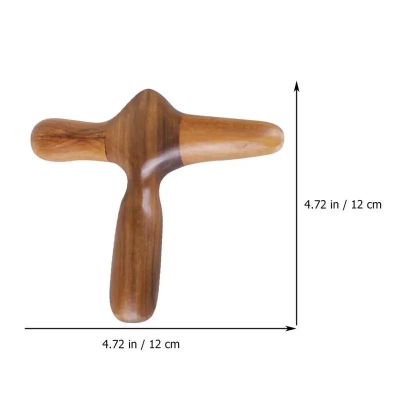 Ein Holzfußmassagestab, Muskelentspannungs-Massagegerät, ergonomischer Fuß-Akupressur-Massager