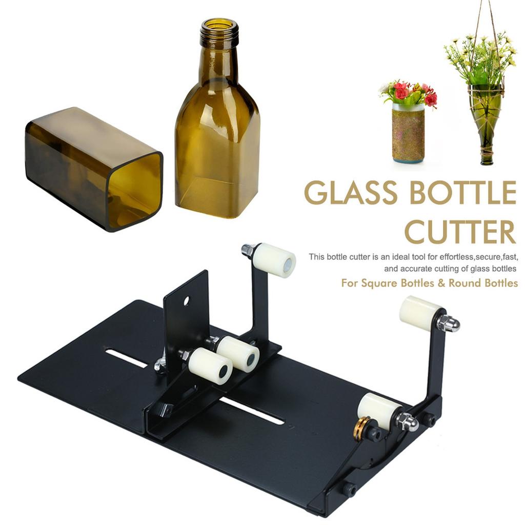 Glass Bottle Cutter, Fixm Square & Round Bottle Cutting Machine, Wine Bottles and Beer Bottles Cutter Tool Accessories Tool Kit