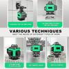 Multifunctional 4D 16 Lines Green Laser Level DIY Grade 360 Support Drop Shipping, EU LOCAL WAREHOUSE